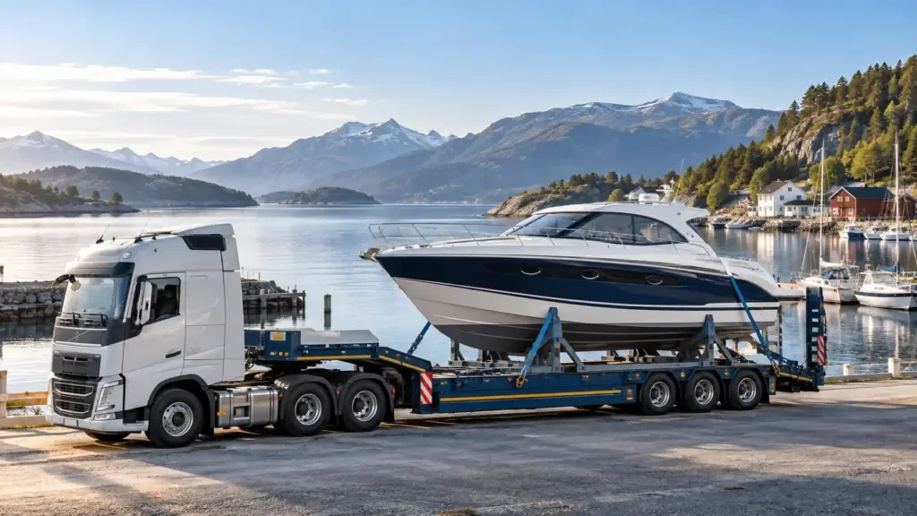 Eksisterende KI-illustrasjon av et maritimt transportmiljø