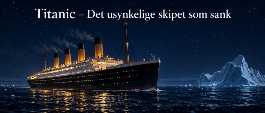 Illustrasjon til historien om Titanic